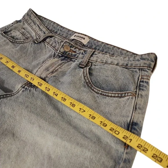 RSQ Low Rise Baggy jeans Women's 30 Light Wash Blue Denim Skater Y2K 90s Grunge - Picture 4 of 12